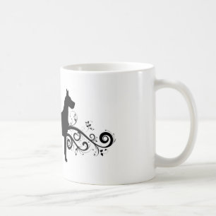 Utsmyckad dansk kaffemugg