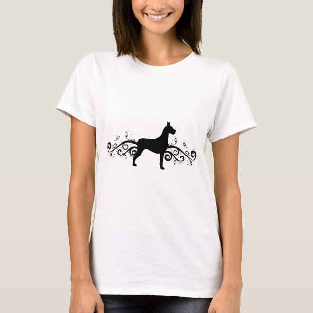 Utsmyckad dansk t-shirt (Framsida)