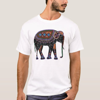 Utsmyckad elefant t-shirt