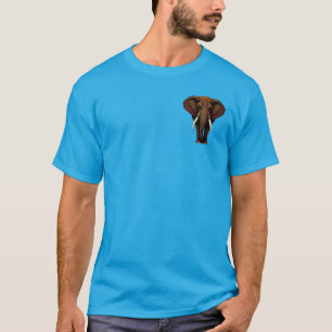 Utsmyckad elefantkonst t shirt