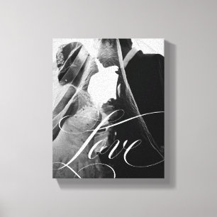 Utsmyckad elegant Calligraphy för kärlek med Canvastryck
