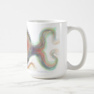 Utsmyckad fantasifiskmugg kaffemugg