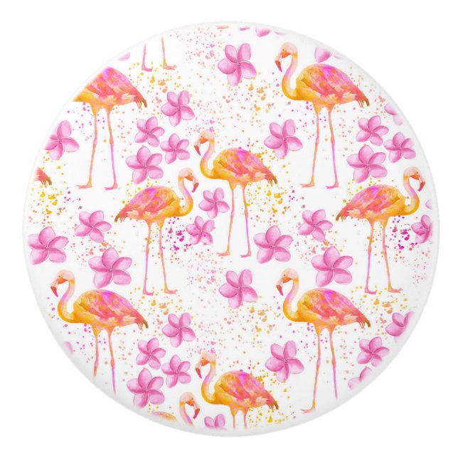 Utsmyckad Flamingo Knopp (Framsidan)
