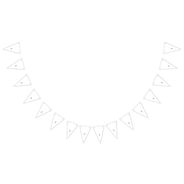 Utsmyckad grön blomma med röd mitt, mörka blad, vimplar (Alla)