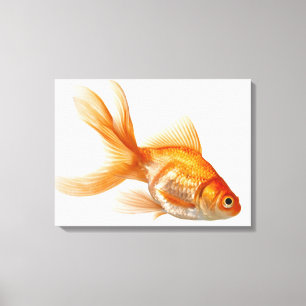 Utsmyckad guldfisk canvastryck