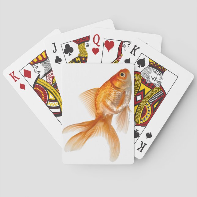 Utsmyckad guldfisk casinokort (Baksidan)