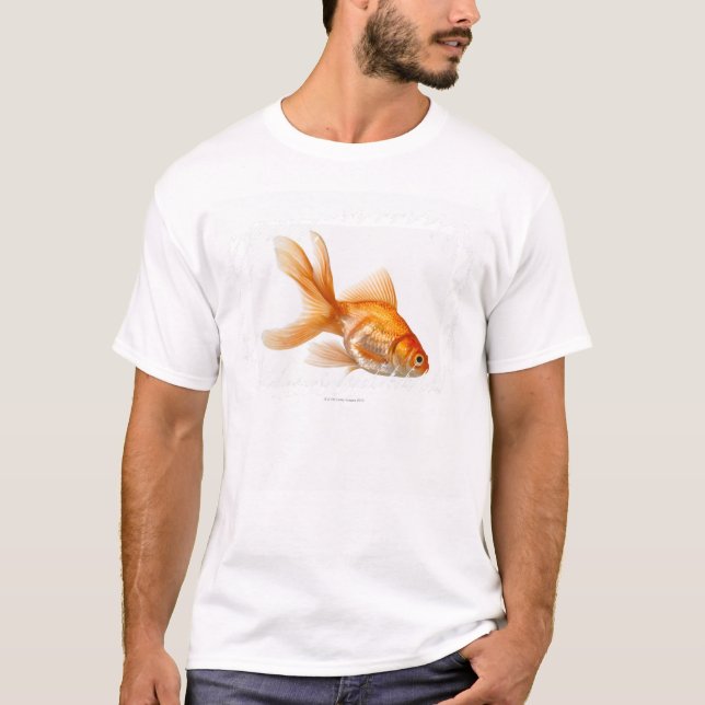 Utsmyckad guldfisk tee (Framsida)