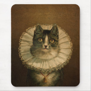 Utsmyckad katt Mousepad för vintage Musmatta