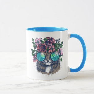 Utsmyckad Maine Coon Mugg
