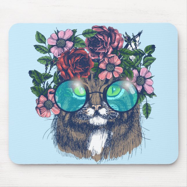 Utsmyckad Maine Coon Musmatta (Framsidan)