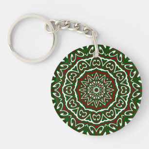 Utsmyckad Maximalistisk Groovy Jul Mandala Mönster