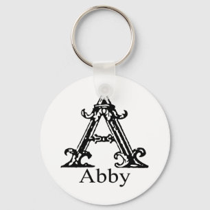 Utsmyckad Monogram: Abby Nyckelring