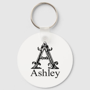 Utsmyckad Monogram: Ashley Nyckelring