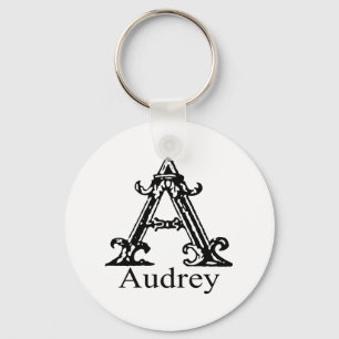 Utsmyckad Monogram: Audrey Nyckelring