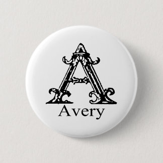 Utsmyckad Monogram: Avery Knapp