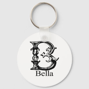 Utsmyckad Monogram: Bella Nyckelring