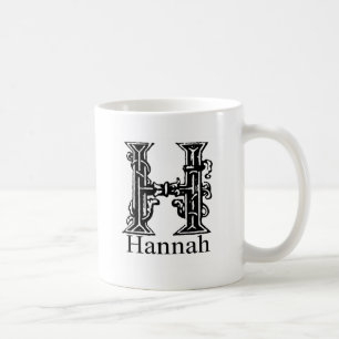 Utsmyckad Monogram: Hannah Kaffemugg