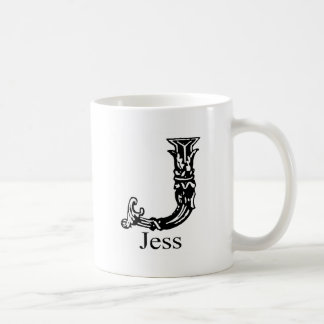 Utsmyckad Monogram: Jess Kaffemugg