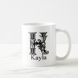 Utsmyckad Monogram: Kayla Kaffemugg
