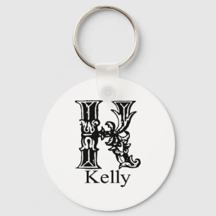 Utsmyckad Monogram: Kelly Nyckelring