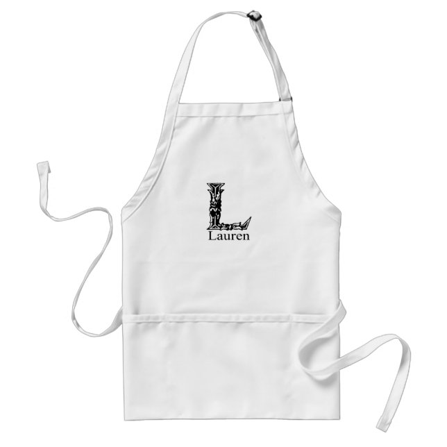 Utsmyckad Monogram: Lauren Förkläde (Framsidan)