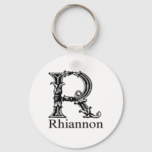 Utsmyckad Monogram: Rhiannon Nyckelring
