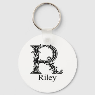 Utsmyckad Monogram: Riley Nyckelring