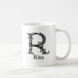 Utsmyckad Monogram: Rita Kaffemugg