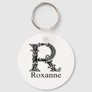 Utsmyckad Monogram: Roxanne Nyckelring