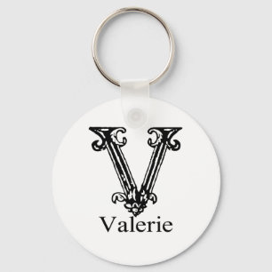 Utsmyckad Monogram: Valerie Nyckelring