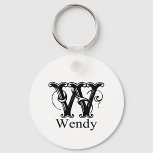 Utsmyckad Monogram: Wendy Nyckelring