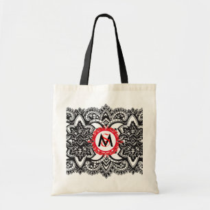 Utsmyckad Monogramlivsmedeltoto, anpassade Tygkasse