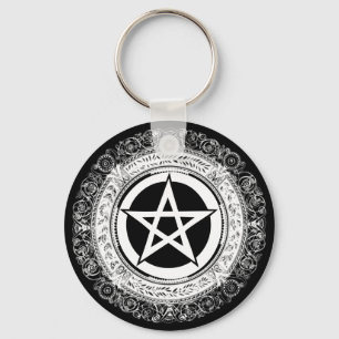 Utsmyckad Pentacle Nyckelring