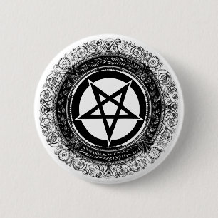 Utsmyckad Pentagram Knapp