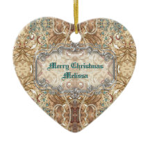 Utsmyckad prydnad för Victorianstilhjärta