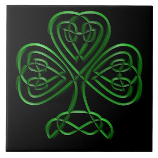 Utsmyckad Shamrock Kakelplatta
