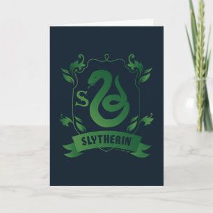 Utsmyckad SLYTHERIN™ Husets vapensköld Kort
