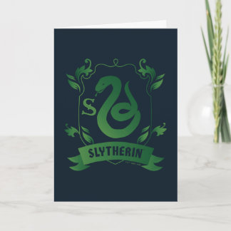 Utsmyckad SLYTHERIN™ Husets vapensköld Kort