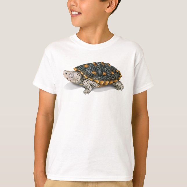 Utsmyckad T-tröja för DiamondbackTerrapin T-shirt (Framsida)