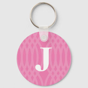 Utsmyckad vävd Monogram - brev J Nyckelring