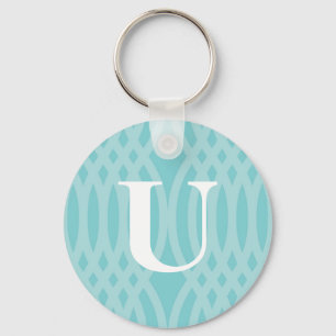 Utsmyckad vävd Monogram - brev U Nyckelring