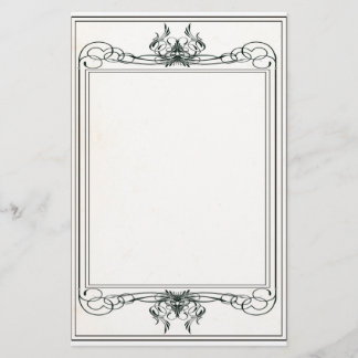 Utsmyckad Victorianbrevpapper Brevpapper