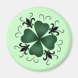 Utsmyckad Victorianshamrock Magnet