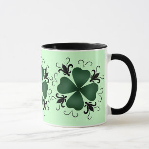 Utsmyckad victorianshamrock mugg