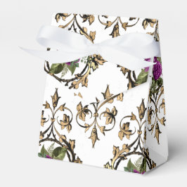 Utsmyckad vintage barockblomma presentaskar