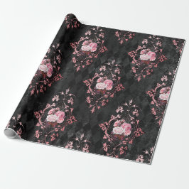Utsmyckad Vintage Rose Harlequin-mönster Presentpapper