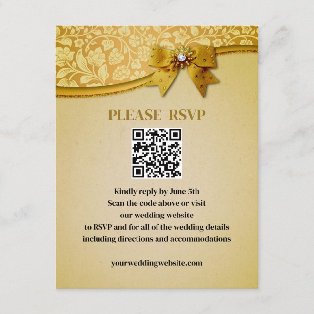 Utsmyckade Eleganta Retro Abstrakt Blommor och bla Tilläggskort (Framsida)