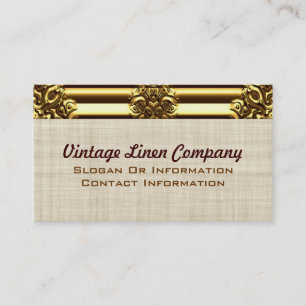 Utsmyckade guld- gränsvintagevisitkortar visitkort