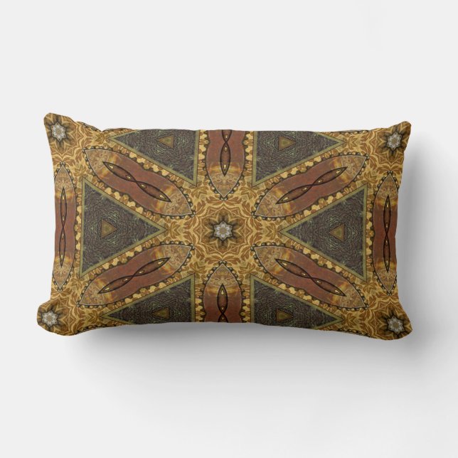 Utsmyckade Steampunk Lumbarkudde (Framsida)