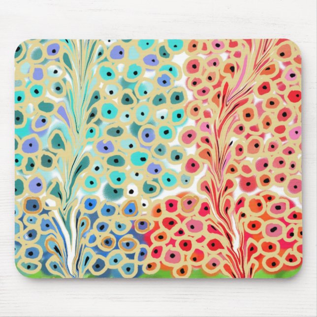 Utsmyckade träd musmatta (Framsidan)